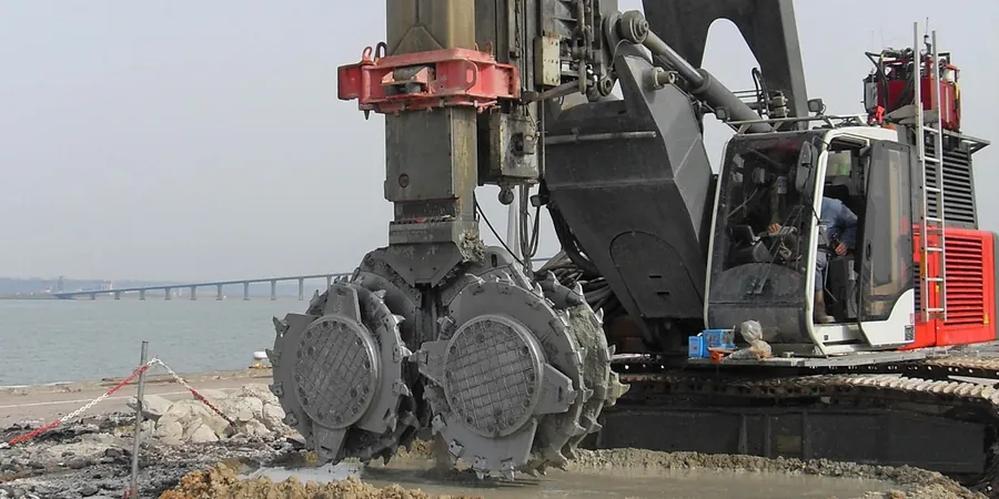 Illustrative image of Deep soil mixing in Delta BC